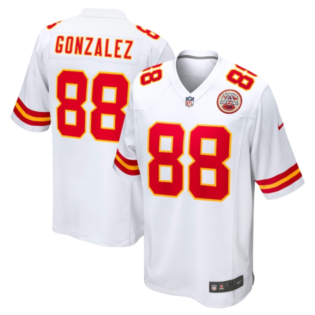 mens nike tony gonzalez white kansas city chiefs retired player game jersey